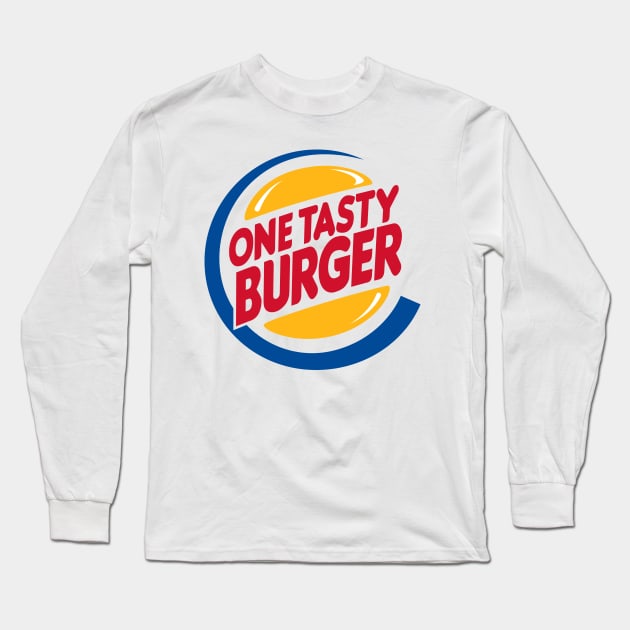 Pulp Fiction One Tasty Burger Long Sleeve T-Shirt by shumaza